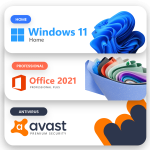 Licente Windows 11 HOME + Office 2021 PRO + Avast Premium Security
